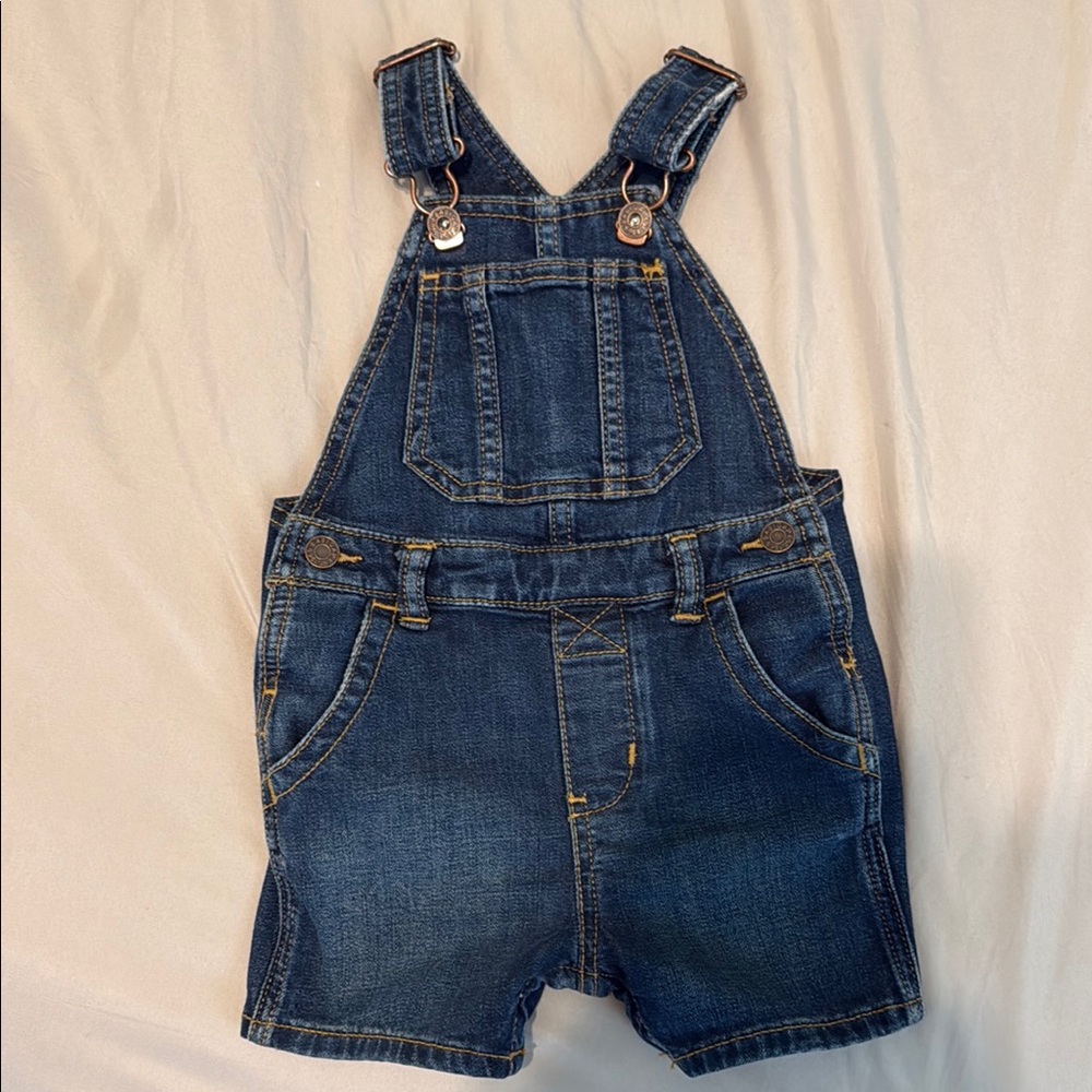 GAP Blue Denim Overalls with Adjustable Straps
